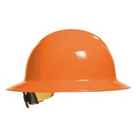 Bullard 33HOR Bullard HiViz Orange Classic Model C33 Full Brim Hardhat WIth 6 Point Ratchet Suspension